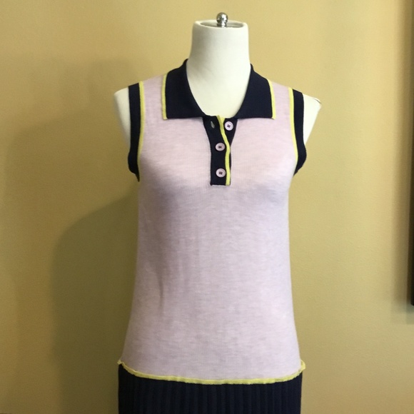 Sui by Anna Sui Lightweight Knit Tennis Inspired Dress - Picture 4 of 16